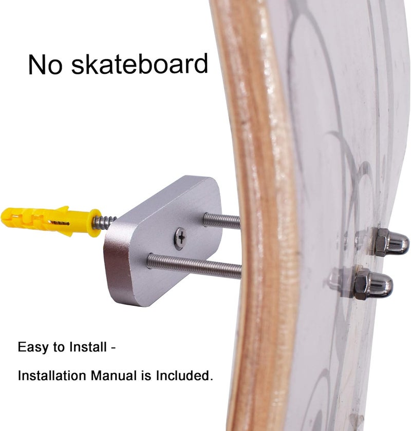 YYST Skateboard Floating Deck Display Skateboard Floating Wall Mount Long Board Wall Hanger- Patent Pending - Type A - Image 3